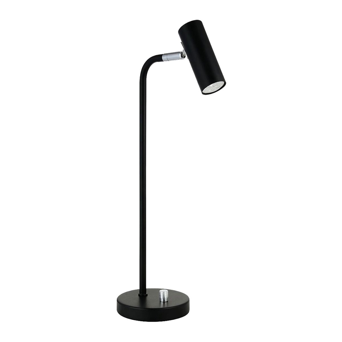 Mini 43cm Noir lampe de bureau De Oriva - Le projecteur mobile le rend id&eacute;al pour les bureaux ou les tables de chevet o&ugrave; un &eacute;clairage r&eacute;glable est n&eacute;cessaire.