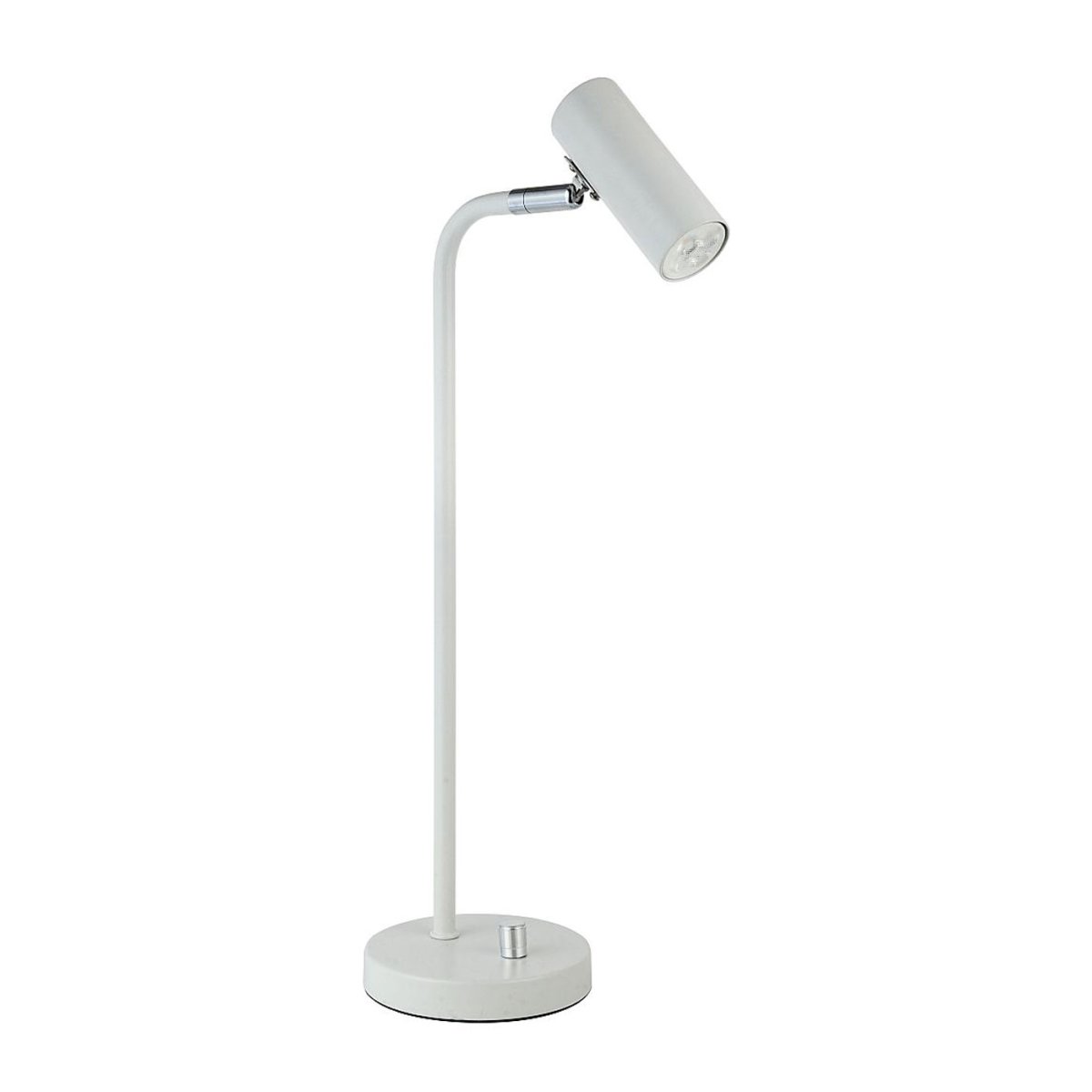  Mini 43cm Blanc lampe de bureau De Oriva - Le projecteur mobile le rend idéal pour les bureaux ou les tables de chevet où un éclairage réglable est nécessaire.