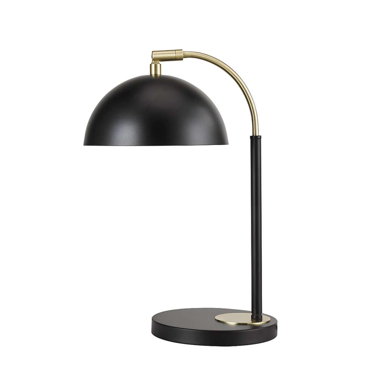 Milano 40cm Noir lampe de table De Oriva - Le parapluie dispose de deux sources lumineuses qui fournissent une lumière extra vive en cas de besoin.