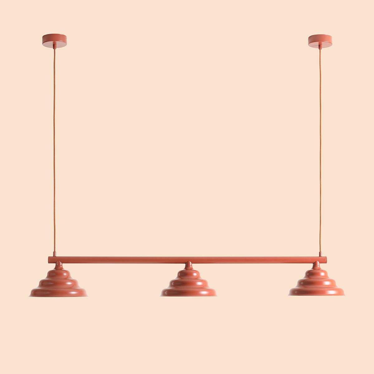 Wave 106cm Orange suspension De Artera - Wave est une suspension moderne au design rétro, ce qui en fait une lumière polyvalente qui s'intègre dans n'importe quelle maison.