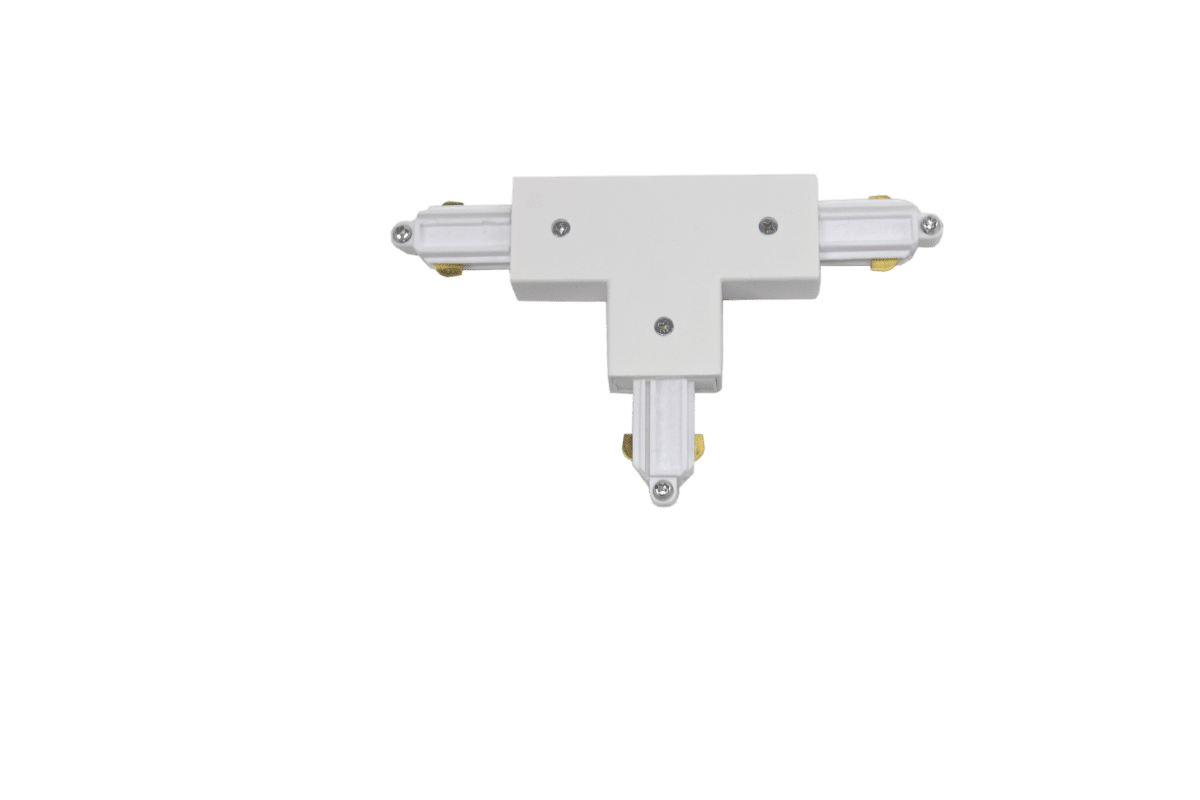 Connecteur En T Droite Blanc mat De Aneta Lighting - Connexion en T pour le syst&egrave;me de rail Trackline d'Aneta.