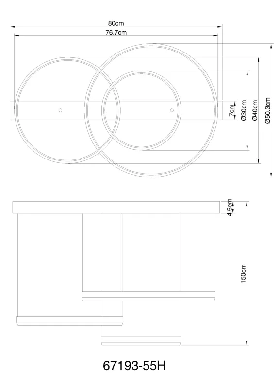 Halli Noir De Globo Lighting - LED-panelerna erbjuder flexibel belysning med justerbar f&auml;rgtemperatur fr&aring;n varmt vitt (2700K) till kallt vitt (6000K) och kan dimras samt fixeras i &ouml;nskat ljusl&auml;ge.