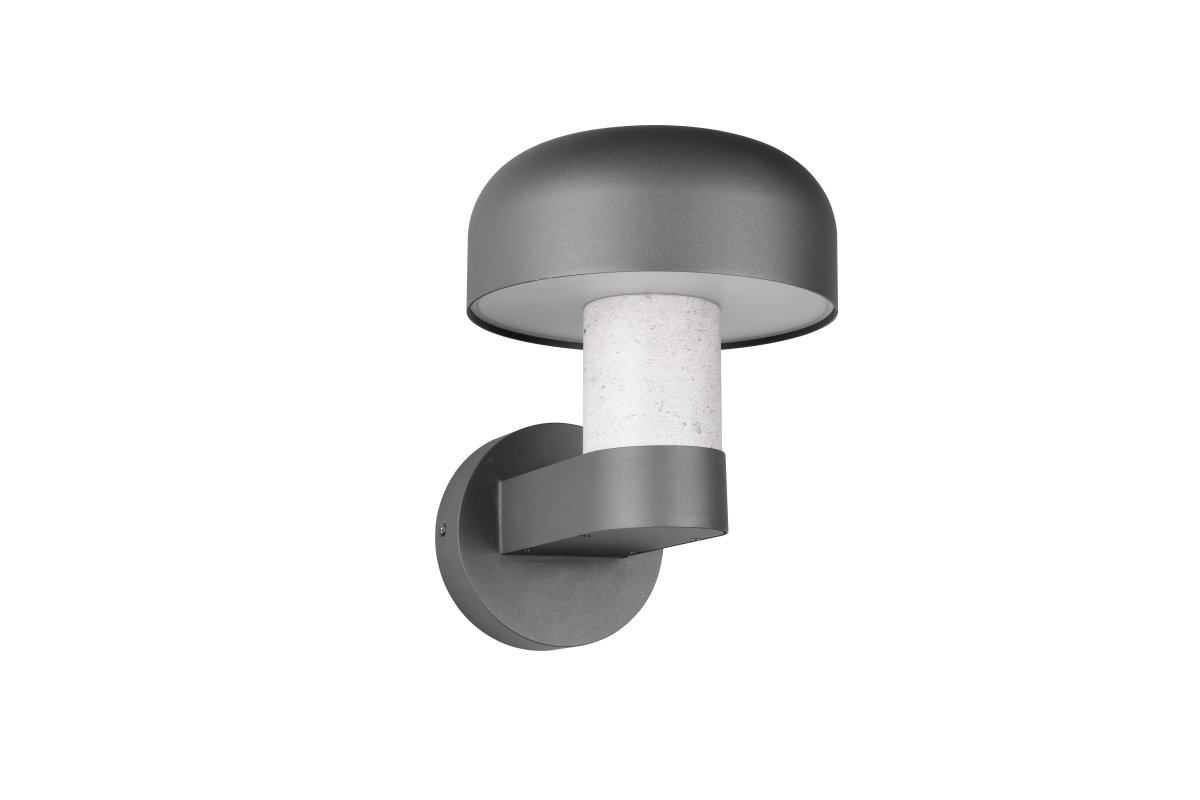 Fraser 24cm Aspect béton lampe d’extérieur De Trio Lighting - Fraser est fabriqu&eacute; en aluminium moul&eacute; et combine le minimalisme moderne avec des d&eacute;tails industriels.