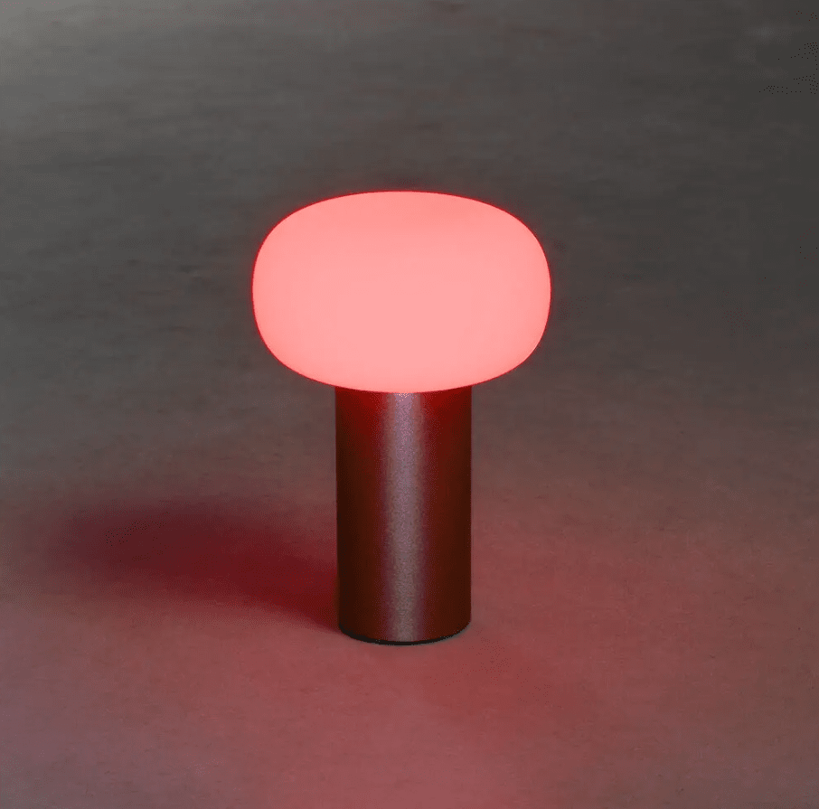 Antibes 20cm Rouiller portable De Konstsmide - La lampe dispose d'un variateur permettant de régler la luminosité et la température de couleur.