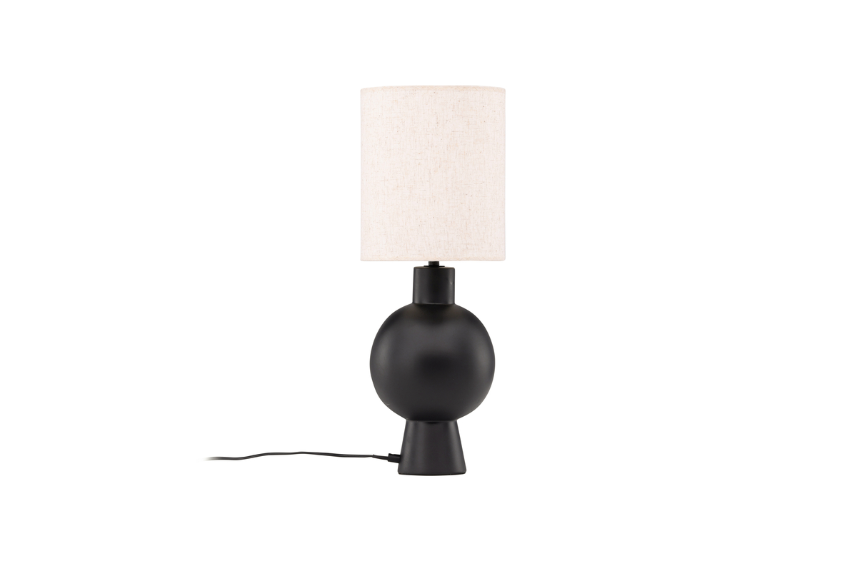 Mysterna 55cm Noir lampe de table De Venture Design - Placez la lampe sur votre table de chevet ou &agrave; la fen&ecirc;tre et profitez d'une lumi&egrave;re agr&eacute;able tout en en faisant un d&eacute;tail int&eacute;rieur unique.