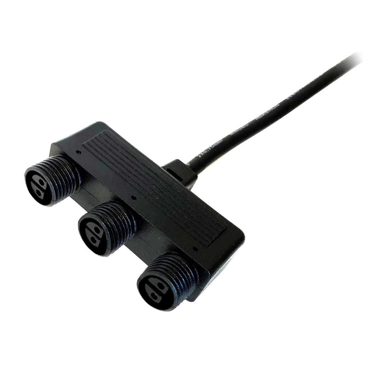 Connecteur 3 Voies Noir De Lightson - Cette connexion vous offre trois options, par exemple si vous devez diviser le syst&egrave;me en diff&eacute;rentes directions dans le jardin.