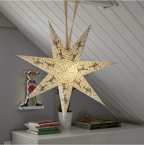 Pippi Multicolore De Star Trading - Une ficelle orange pour la suspendre est incluse.