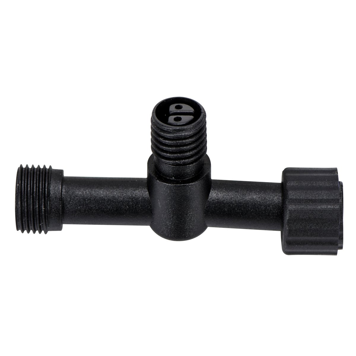 Connecteur En T Noir De Lightson - Avec le connecteur en T, vous avez deux options, par exemple si vous souhaitez installer une lampe puis continuer le câble vers d'autres lampes.
