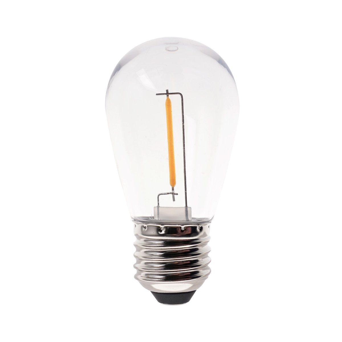 Deco bulb x 5 Transparent De Lightson - Cette ampoule décorative avec un abat-jour transparent résistant aux intempéries et une lumière blanche chaude et douce est parfaite pour un éclairage de fête chaleureux.