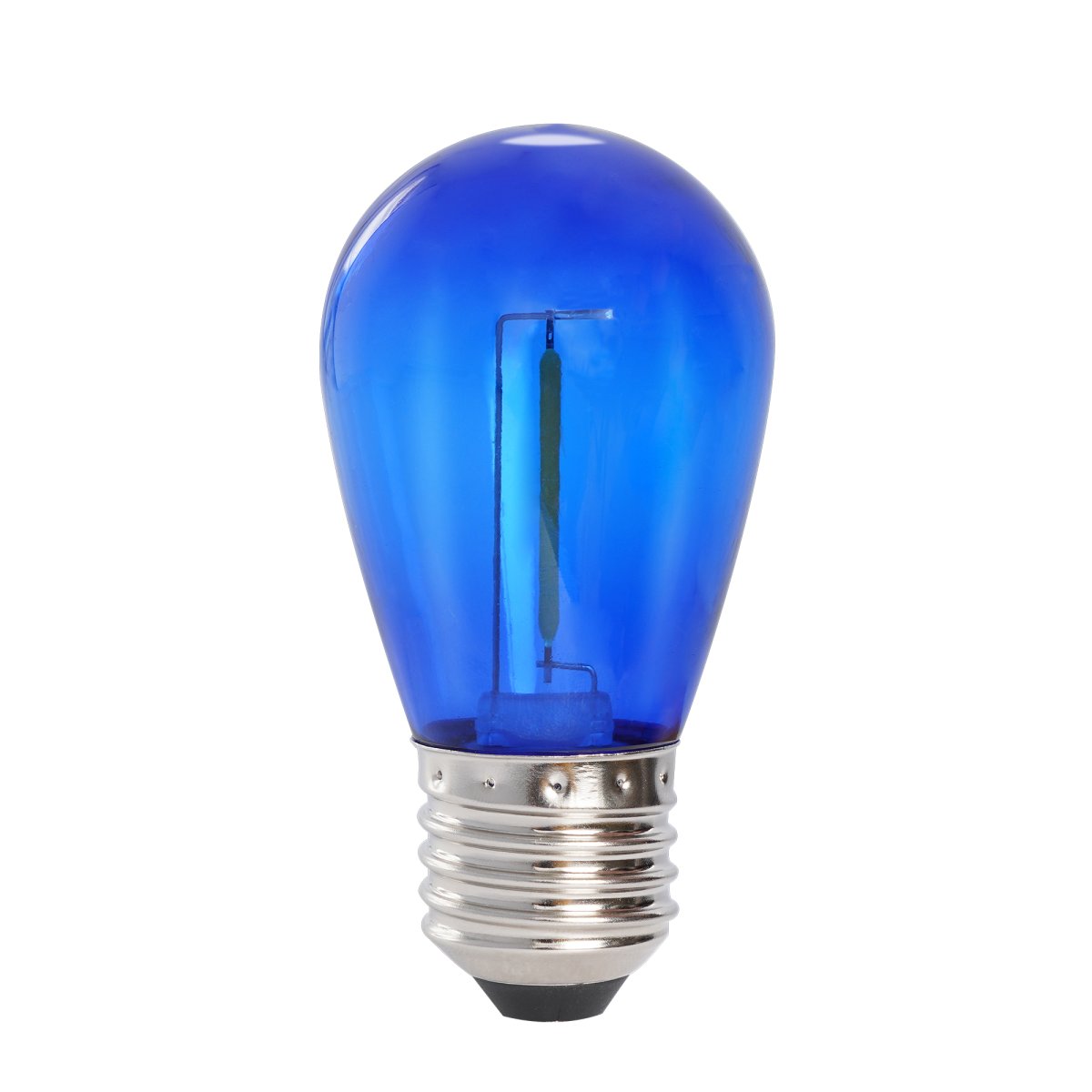 Deco bulb x 5 Bleu De Lightson - Cette ampoule décorative avec un élégant abat-jour bleu et une lumière chaude et douce est parfaite pour un éclairage de fête chaleureux.