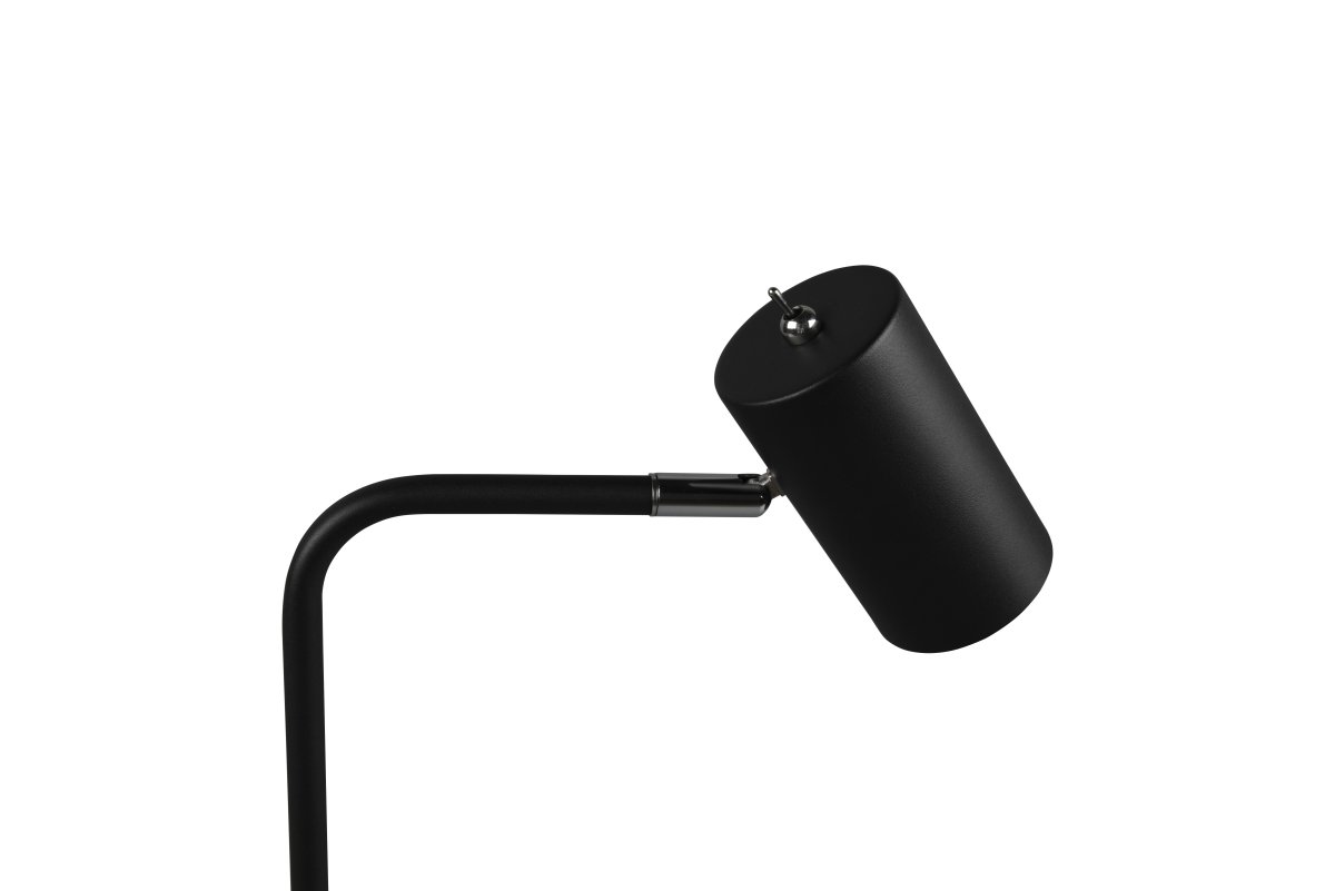 Marley 45cm Noir lampe de bureau De Trio Lighting - La tête de lampe est réglable et peut être orientée vers le haut et vers le bas, ce qui la rend parfaite comme accroche-regard sur le bureau ou comme éclairage d'accentuation au bureau.