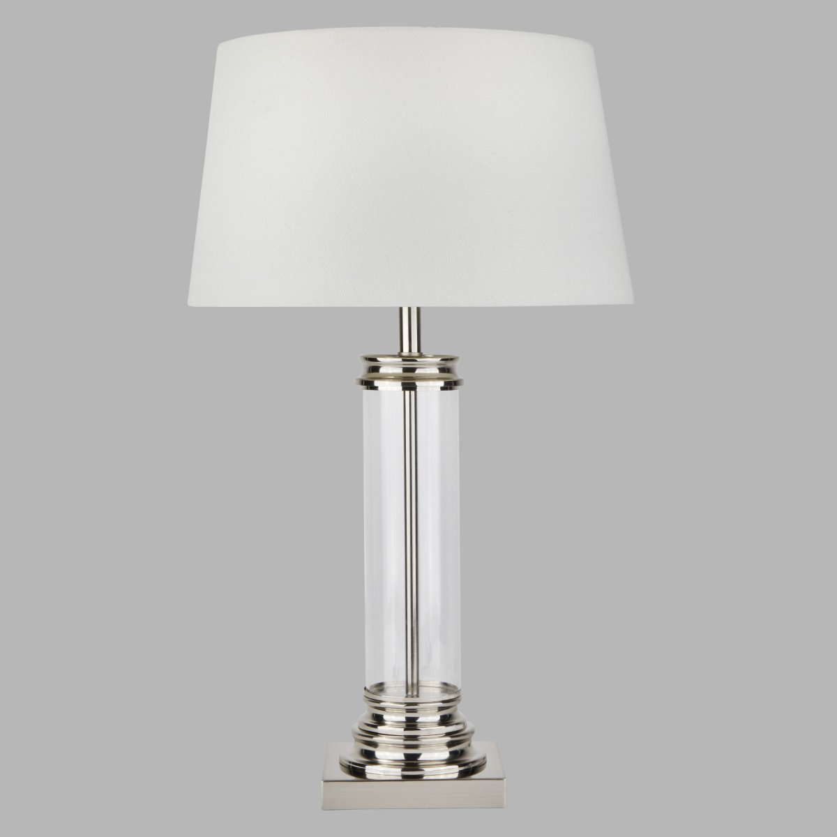 Pedestal 50cm Argent lampe de table De Searchlight - La base robuste de la lampe et ses détails sophistiqués en font un ajout luxueux à votre maison.