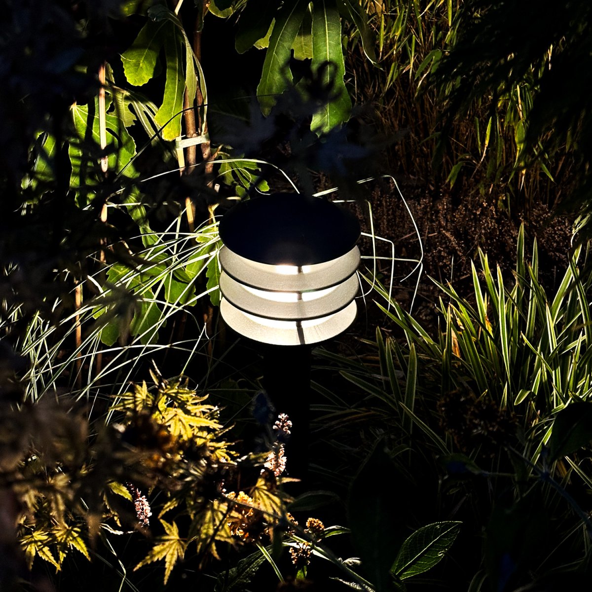 Jupiter Gris foncé De Lightson - Jupiter est une borne lumineuse &eacute;l&eacute;gante gris fonc&eacute; qui offre un &eacute;clairage agr&eacute;able et clair pour les all&eacute;es, les entr&eacute;es de garage et les chemins.