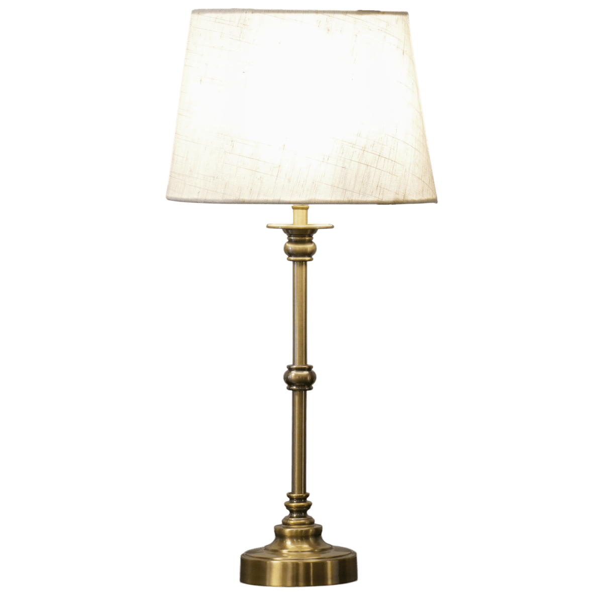 Axel Mini 50cm Laiton antique lampe de table De Lampan - La lampe est fournie avec un c&acirc;ble de 2 m&egrave;tres, un interrupteur et une prise.