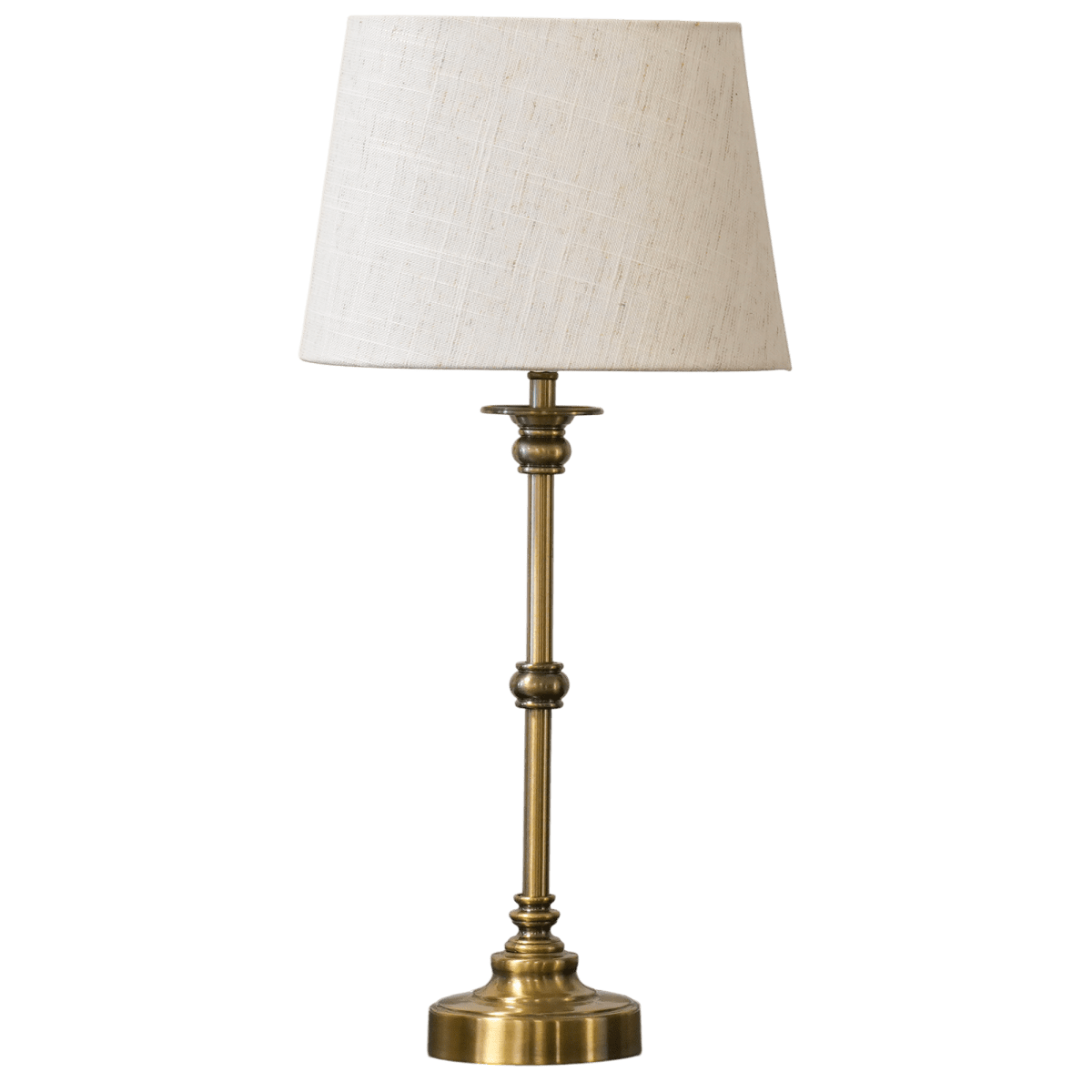 Axel Mini 50cm Laiton antique lampe de table De Lampan - La lampe est fournie avec un c&acirc;ble de 2 m&egrave;tres, un interrupteur et une prise.