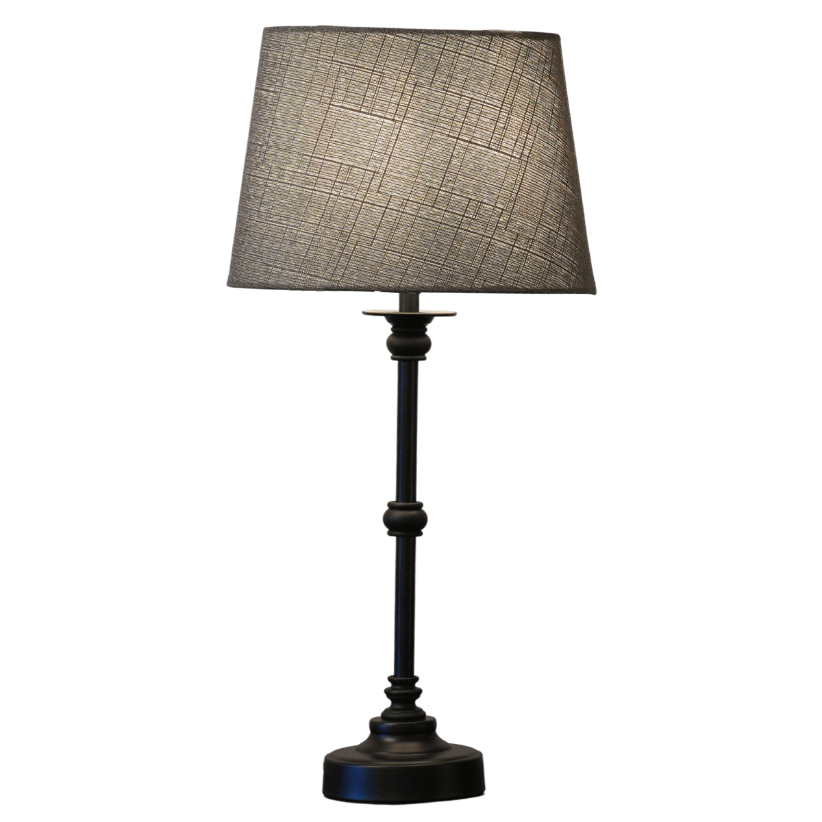 Axel Mini 50cm Noir lampe de table De Lampan - Elle est fournie avec un c&acirc;ble de 2 m&egrave;tres, un interrupteur et une prise.