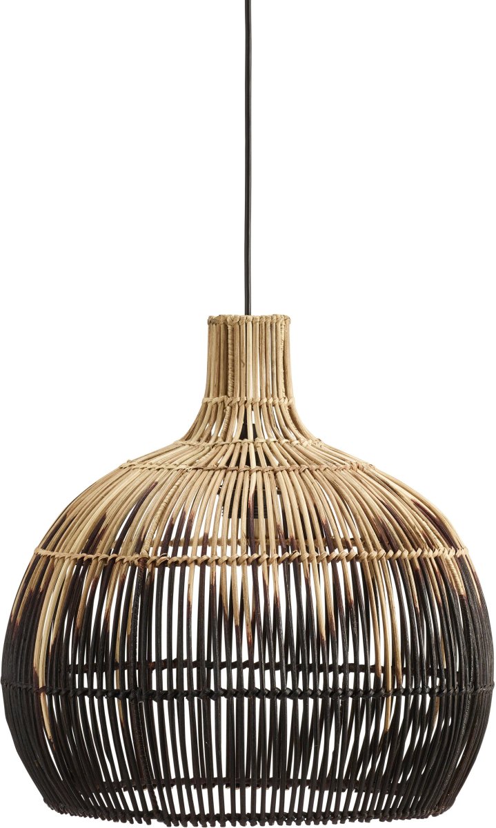 Martha Ø38 Nature suspension De PR Home - Livré avec un support de câble noir E27, 1,2 m avec coupelle de plafond.