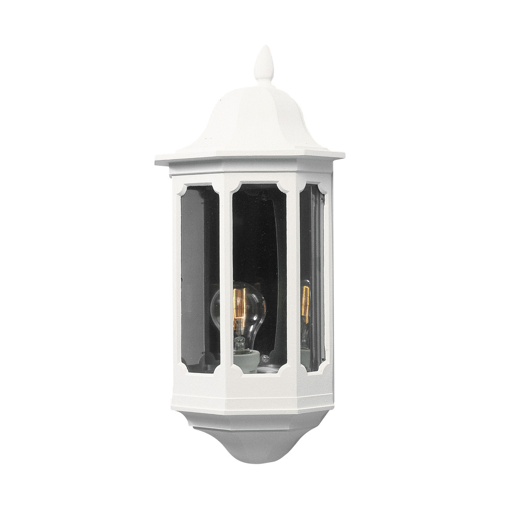 Pallas Blanc lampe d’extérieur De Konstsmide - La construction robuste de la lampe est conçue pour résister à toutes les conditions météorologiques, ce qui en fait un choix durable et fiable pour votre mur extérieur.