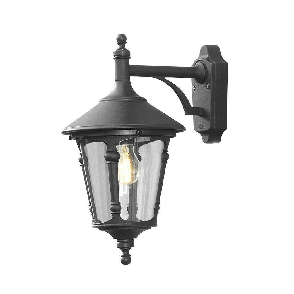 Virgo Noir lampe d’extérieur De Konstsmide - Il est fait de matériaux durables qui peuvent résister à toutes les conditions météorologiques et est à la fois pratique et décoratif.