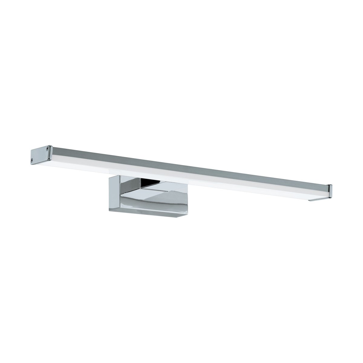 Pandella 40cm Chrome lampe de salle de bain De Eglo - Dot&eacute;e d'une &eacute;l&eacute;gante finition chrom&eacute;e et d'une LED int&eacute;gr&eacute;e, elle produit une lumi&egrave;re blanche et claire &agrave; 4&nbsp;000&nbsp;K et un flux lumineux de 900&nbsp;lumens.