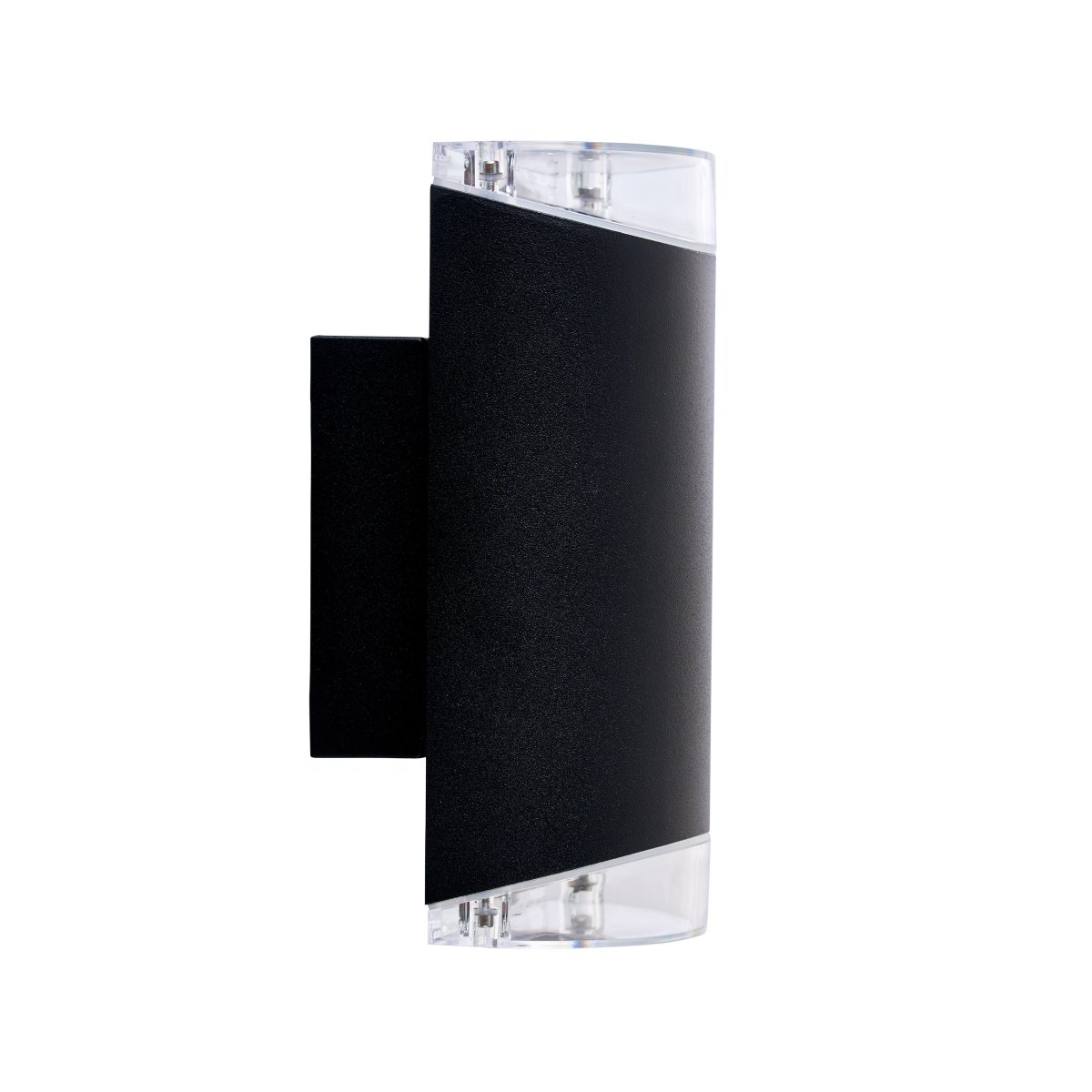 Ribe Noir lampe d’extérieur De Dyberg Larsen - L'applique murale d'extérieur haut/bas Ribe en aluminium noir mat est une lampe fonctionnelle qui, malgré sa taille, fournit un bon éclairage extérieur aussi bien vers le haut que vers le bas.