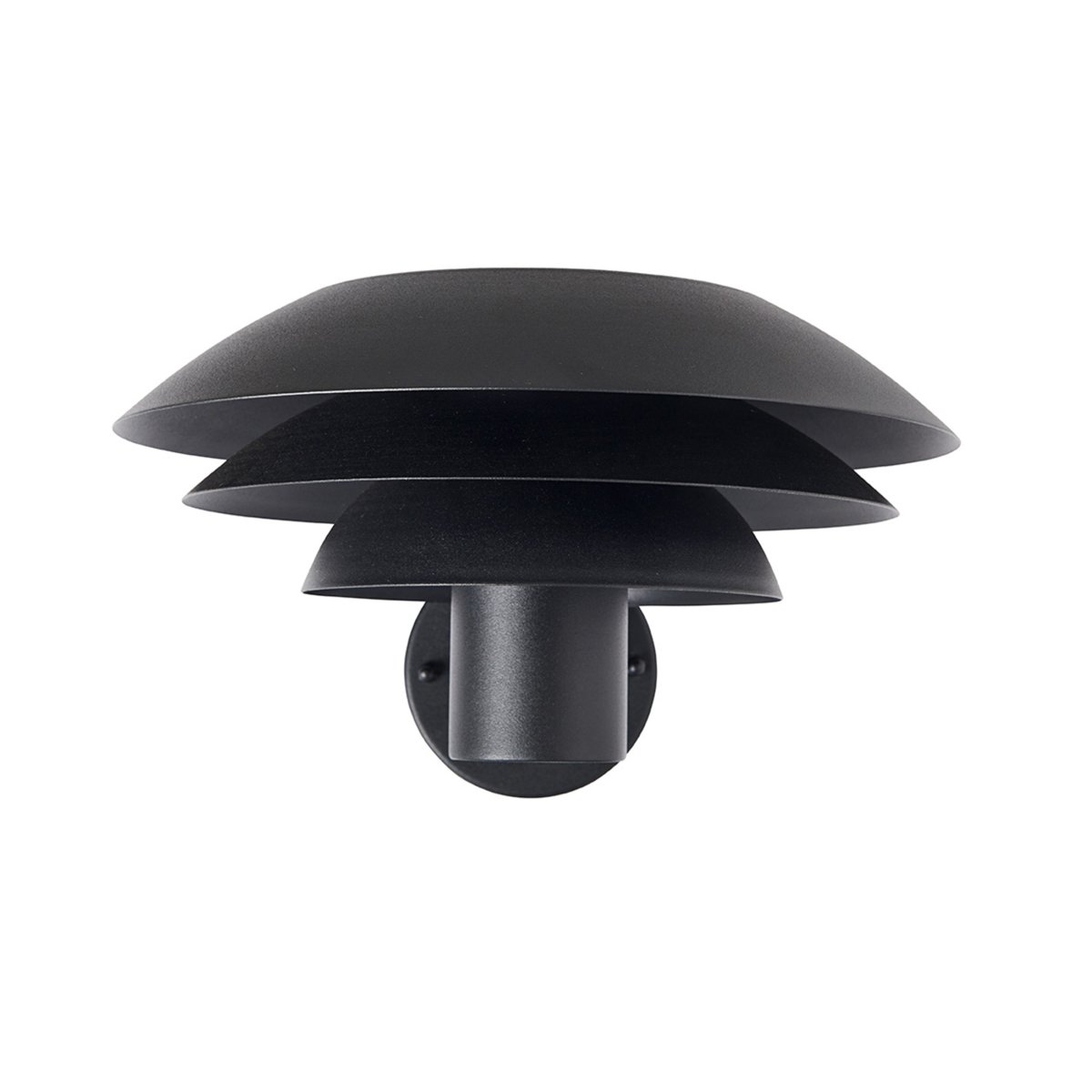 DL31 Noir lampe d’extérieur De Dyberg Larsen - Le luminaire de fa&ccedil;ade DL31 de la s&eacute;rie DL de Dyberg Larsen offre un &eacute;clairage fantastique autour de votre maison avec ses trois abat-jour embl&eacute;matiques de diff&eacute;rentes tailles qui diffusent une lumi&egrave;re magique.