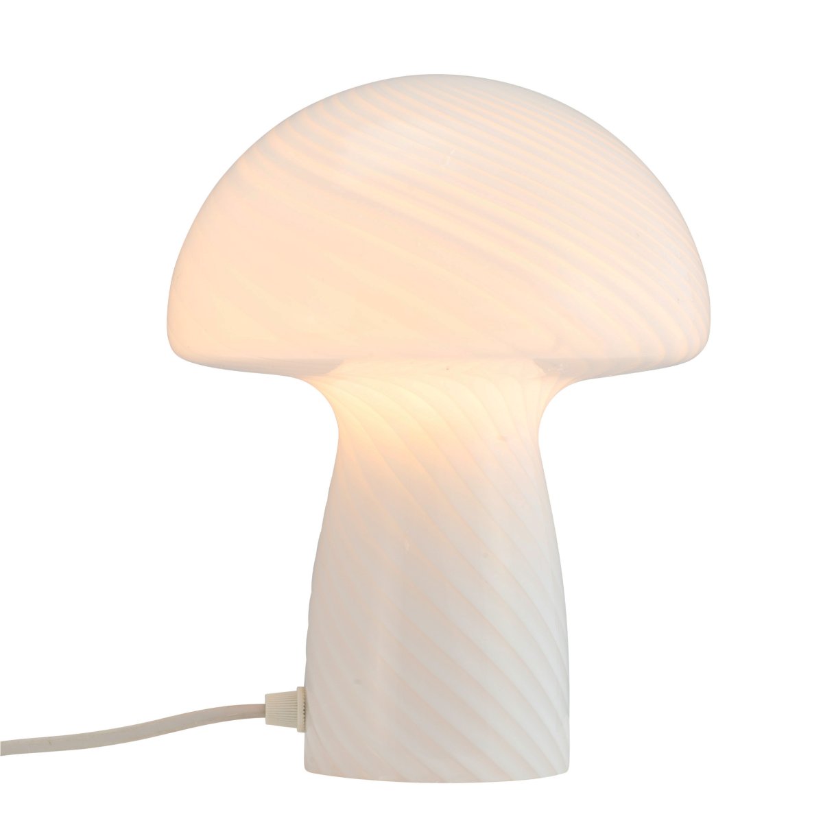 Jenny 23cm Blanc lampe de table De Dyberg Larsen - Qu'elle soit plac&eacute;e sur une table d'appoint, un rebord de fen&ecirc;tre, une table de chevet ou un bureau, la lampe de table Jenny Mushroom est un accessoire parfait qui rehaussera votre int&eacute;rieur par son charme et son &eacute;l&eacute;gance.