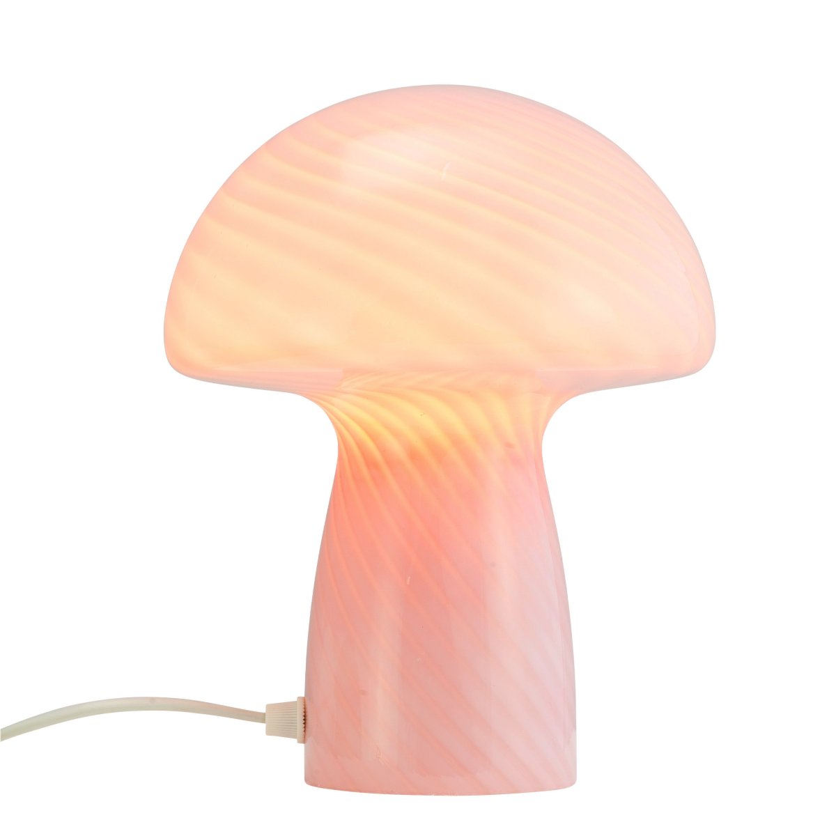 Jenny 23cm Rose lampe de table De Dyberg Larsen - Qu'elle soit plac&eacute;e sur une table d'appoint, un rebord de fen&ecirc;tre, une table de chevet ou un bureau, la lampe de table Jenny Mushroom est un accessoire parfait qui rehaussera votre int&eacute;rieur par son charme et son &eacute;l&eacute;gance.
