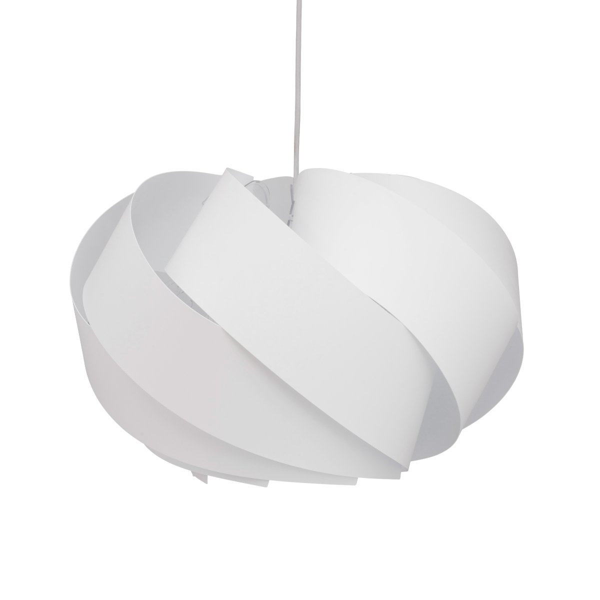 Boleo Ø50 Blanc suspension De Dyberg Larsen - La lampe Boleo est une élégante suspension caractérisée par sa forme douce et ronde, qui diffuse une lumière harmonieuse et agréable.