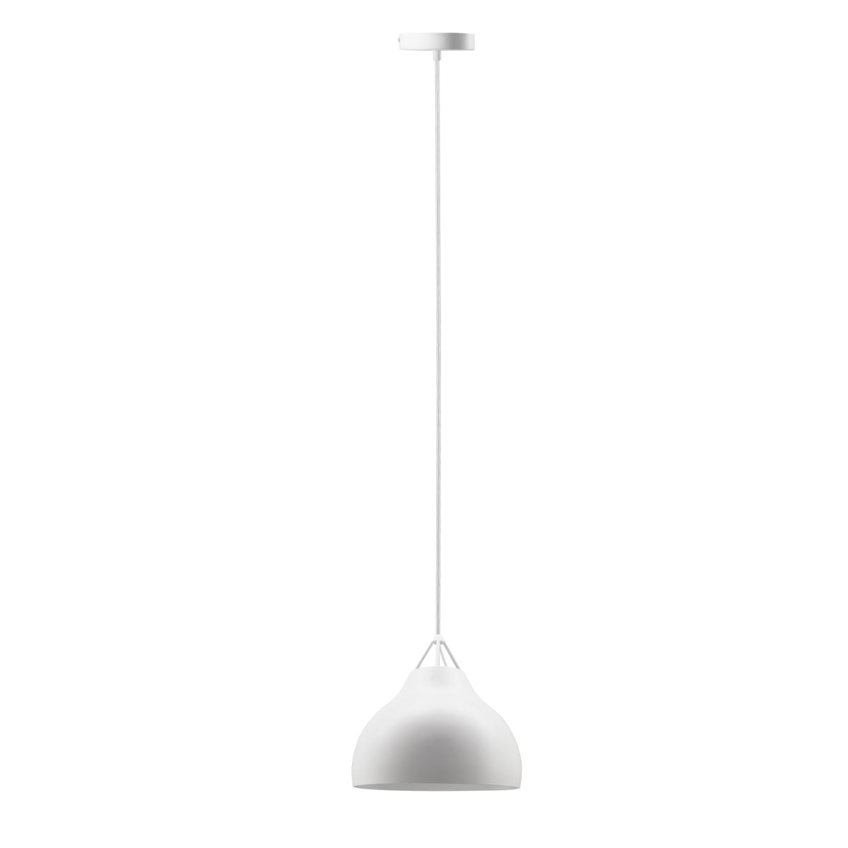 Pyra Ø23 Blanc suspension De Dyberg Larsen - Conçue par Frank Kerdil pour Dyberg Larsen, Pyra est une lampe qui améliore à la fois la qualité de la lumière et le style de votre maison.