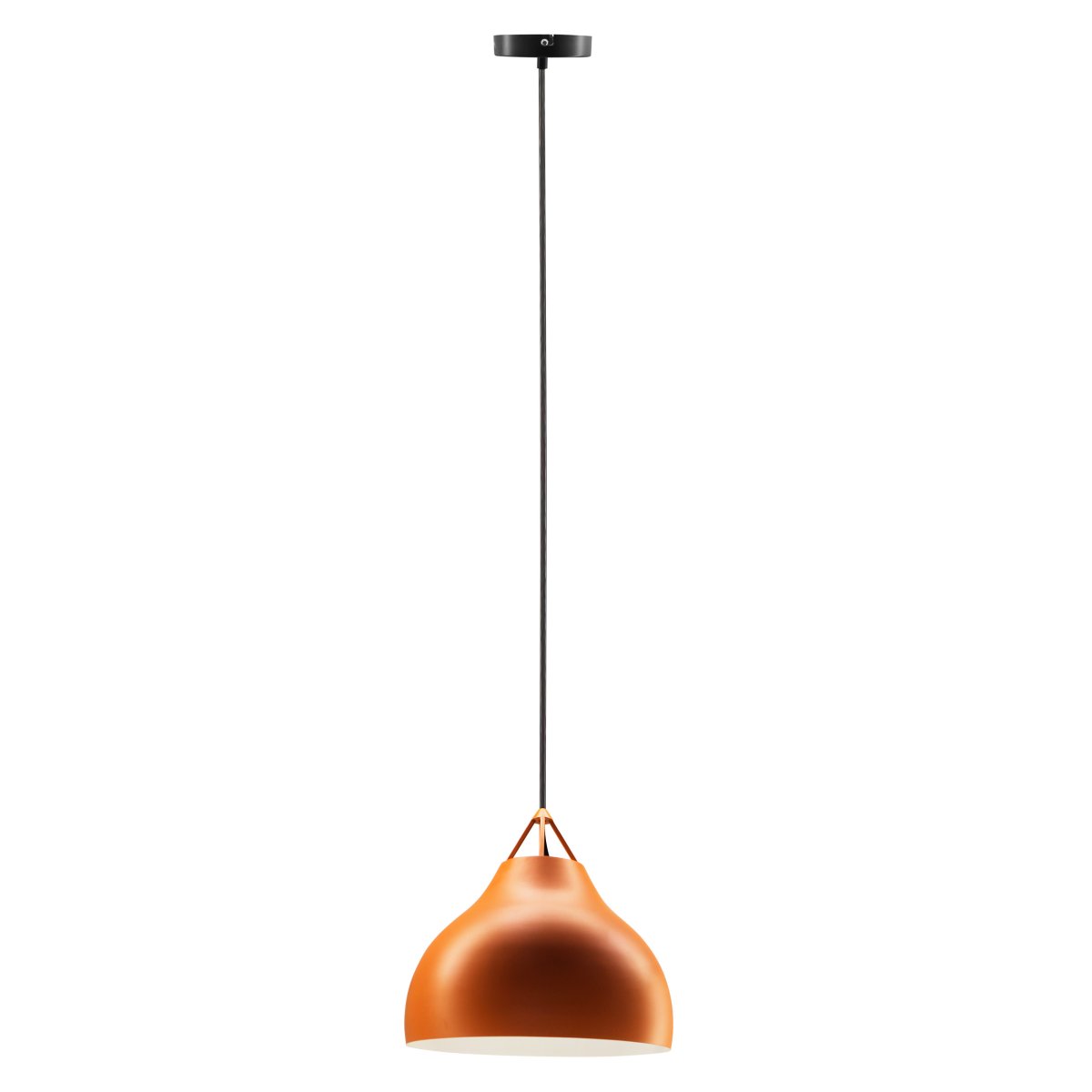 Pyra Ø30 Cognac suspension De Dyberg Larsen - Conçue par Frank Kerdil pour Dyberg Larsen, Pyra est une lampe qui améliore à la fois la qualité de la lumière et le style de votre maison.