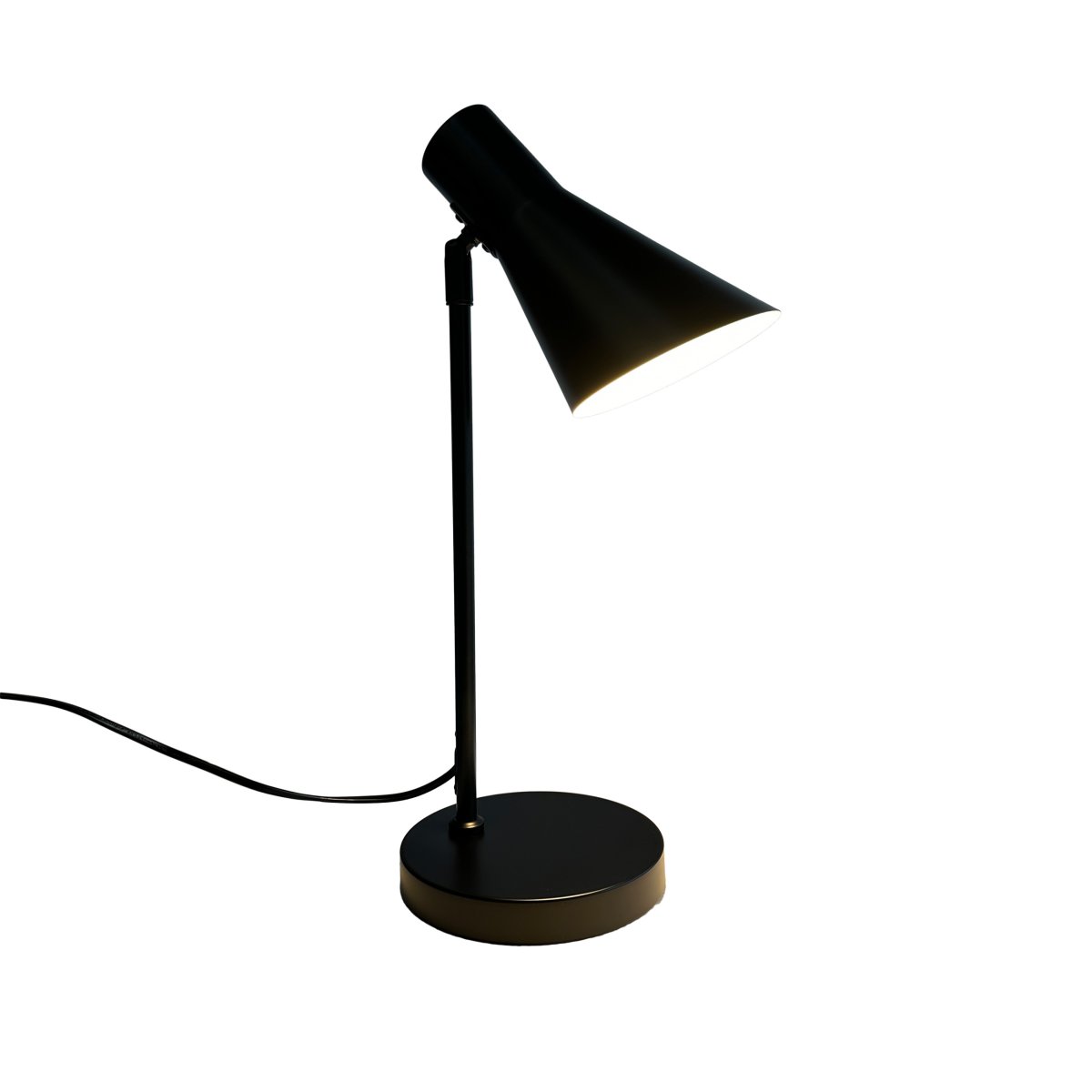 Denver 45cm Noir lampe de bureau De Dyberg Larsen - Cette nouvelle série de lampes élégantes de Dyberg Larsen est parfaite pour ceux qui recherchent une lampe simple avec une expression classique.