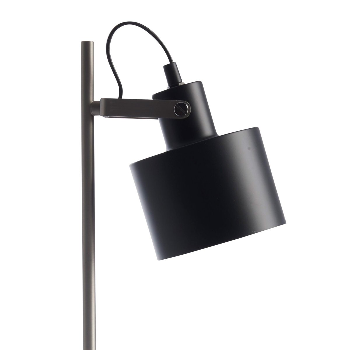 Ocean 43cm Noir lampe de bureau De Dyberg Larsen - Ocean enchante par son design r&eacute;tro avec une touche de style moderne et convient donc aussi bien &agrave; la chambre qu'&agrave; la source de lumi&egrave;re indirecte dans le salon.