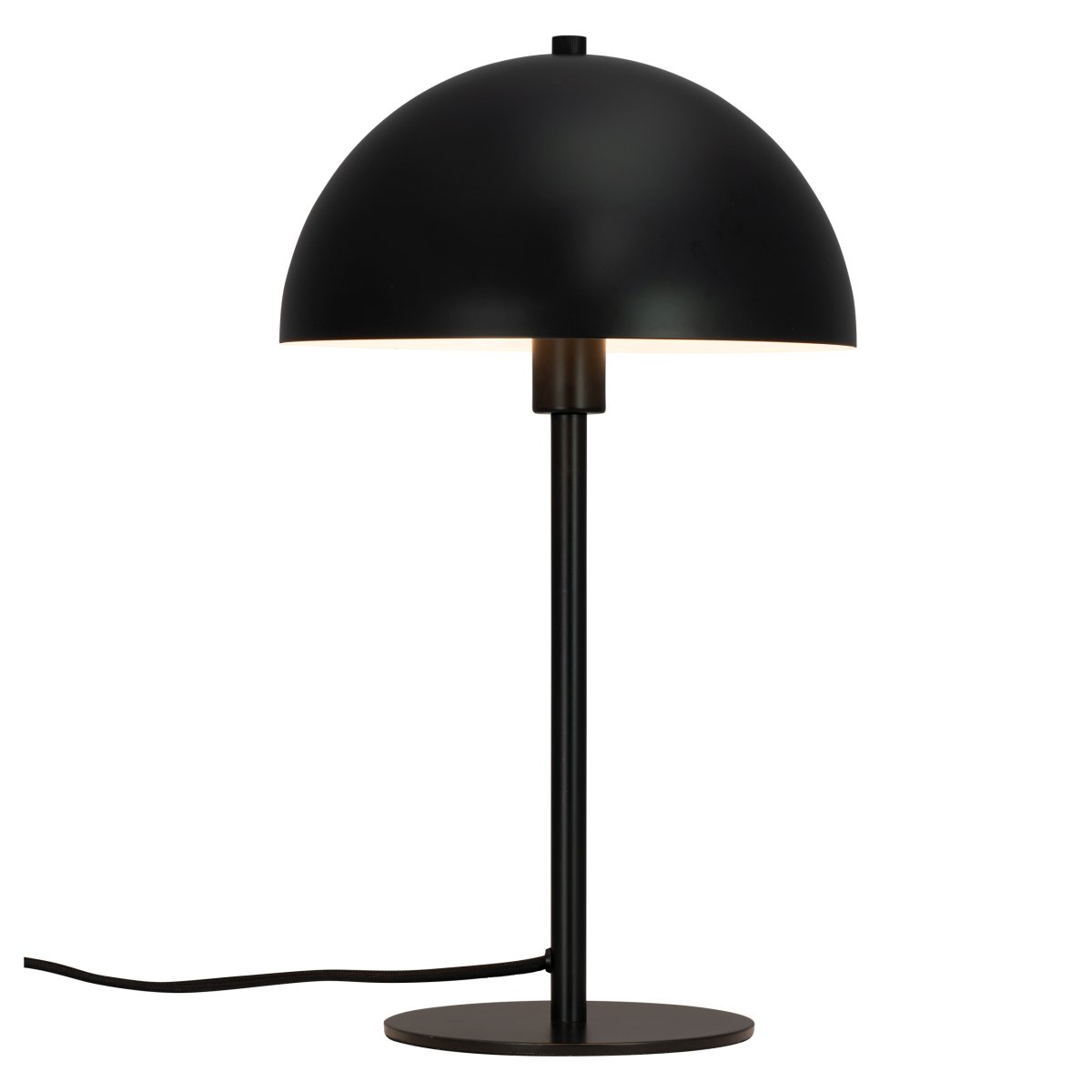 Stockholm 43cm Noir lampe de table De Dyberg Larsen - La lampe &eacute;met une lumi&egrave;re douce et agr&eacute;able qui cr&eacute;e une atmosph&egrave;re agr&eacute;able, qu'elle soit plac&eacute;e sur le bureau, la table de chevet ou dans le salon.