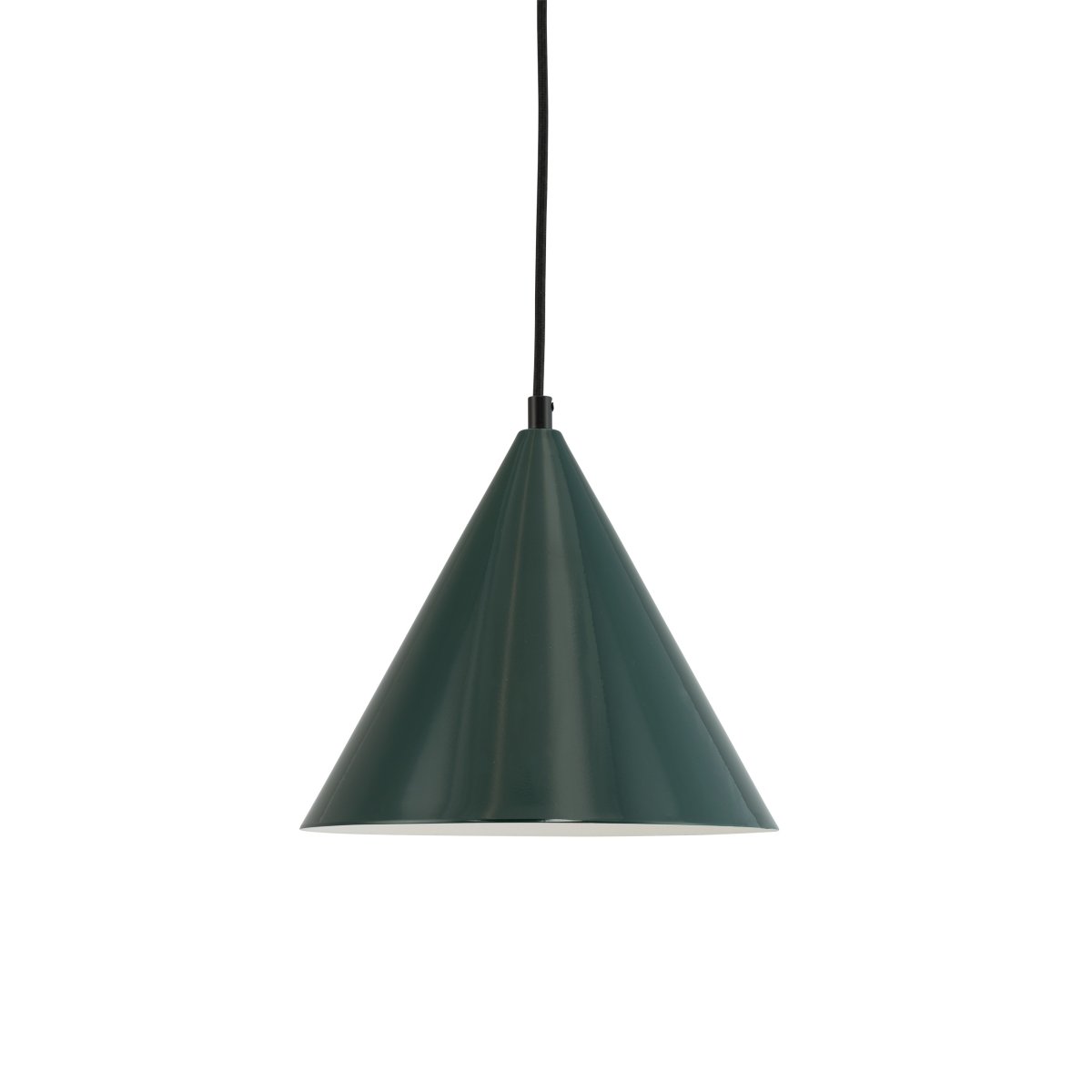 Ron Ø25 Vert foncé suspension De Dyberg Larsen - Il est idéal pour être suspendu au-dessus de la table à manger, de la table basse ou de plusieurs dessus.
