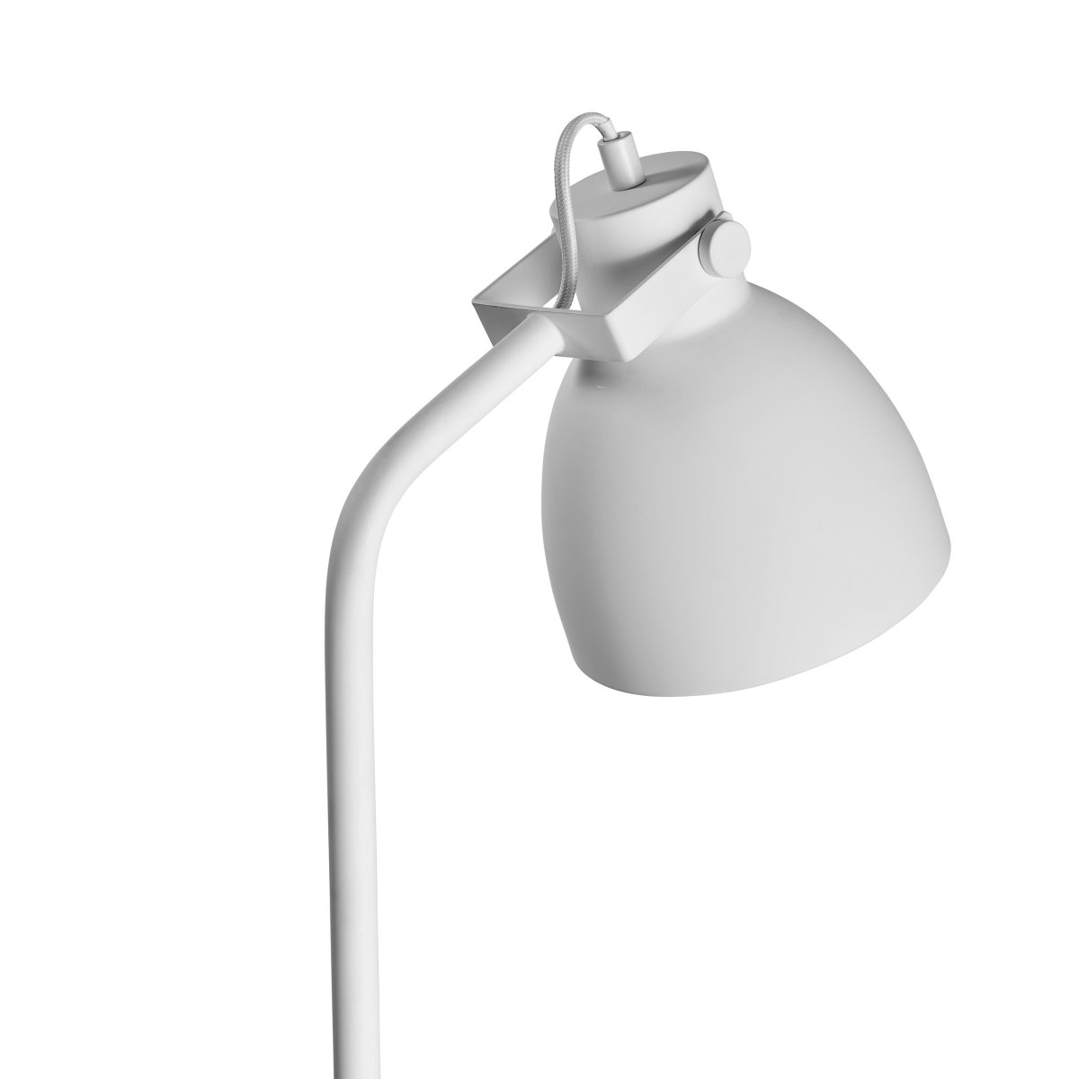 Coast Blanc lampadaire De Dyberg Larsen - Livré avec un câble textile blanc de 1,8 m de long avec interrupteur d'alimentation.
