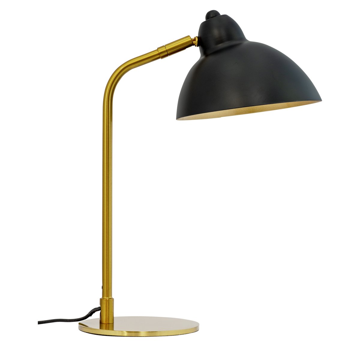 Futura 40cm Laiton lampe de bureau De Dyberg Larsen - Futura est une lampe de table élégante en laiton et noir, une combinaison parfaite de design classique et de fonction moderne.