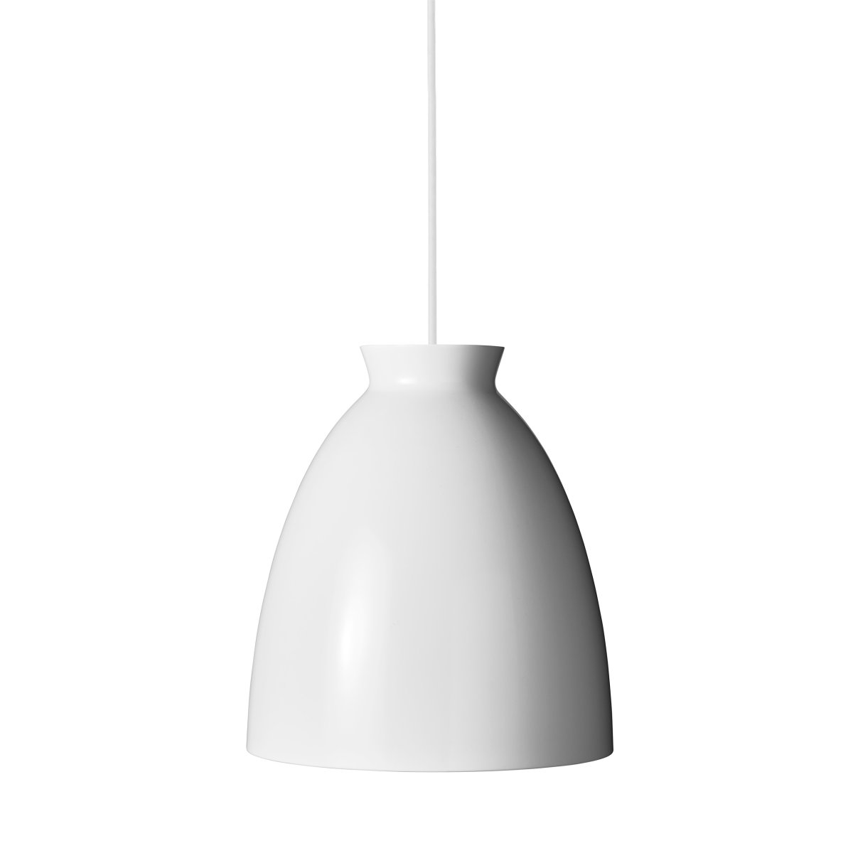  Milano Ø30 Blanc brillant suspension De Dyberg Larsen - Milano est la lampe qui trouve sa place partout où un design chic et élégant est requis.