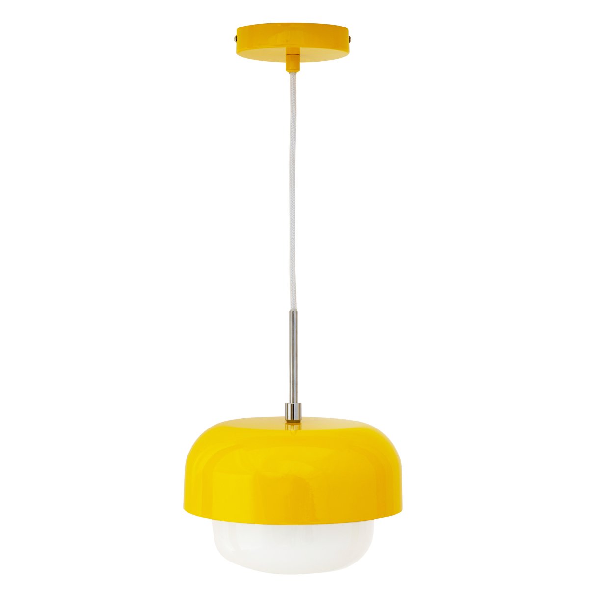 Haipot Ø23 Jaune suspension De Dyberg Larsen - Peu importe où vous le placez, il diffuse une lumière chaude et agréable.