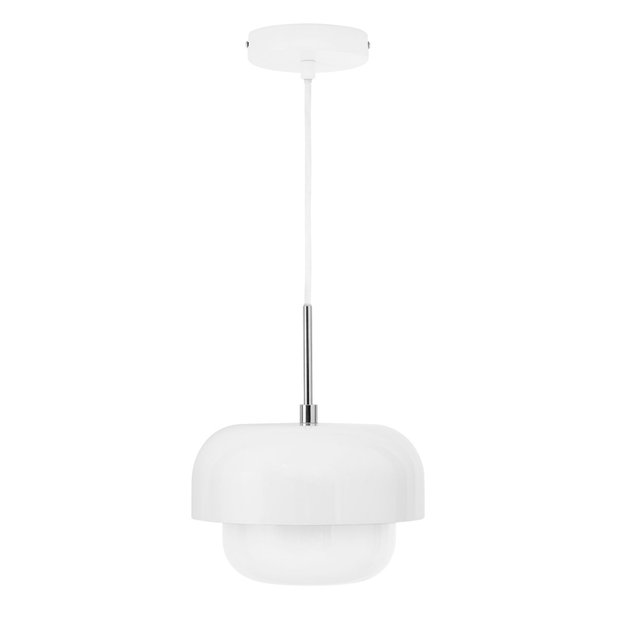 Haipot Ø23 Blanc suspension De Dyberg Larsen - Peu importe où vous le placez, il diffuse une lumière chaude et agréable.