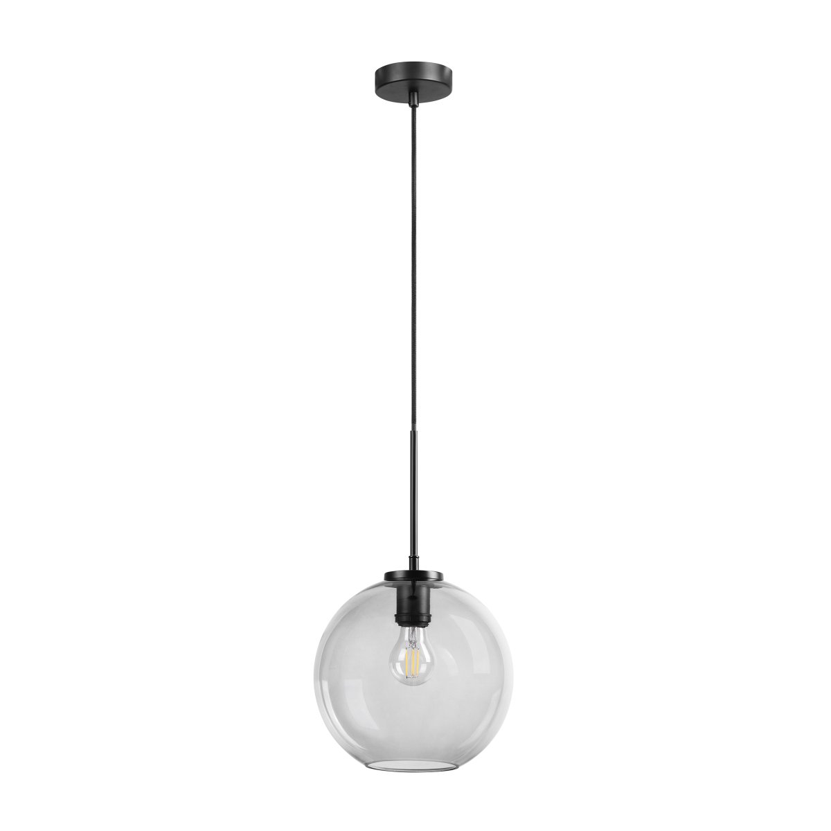 Loop Ø25 Noir suspension De Dyberg Larsen - Il est recommandé de le placer au-dessus de la table à manger, de la table basse ou de plusieurs tables.
