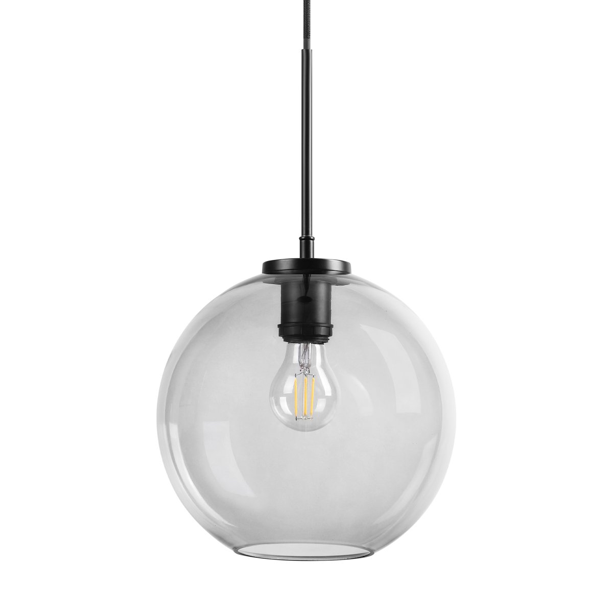 Loop Ø25 Noir suspension De Dyberg Larsen - Il est recommandé de le placer au-dessus de la table à manger, de la table basse ou de plusieurs tables.