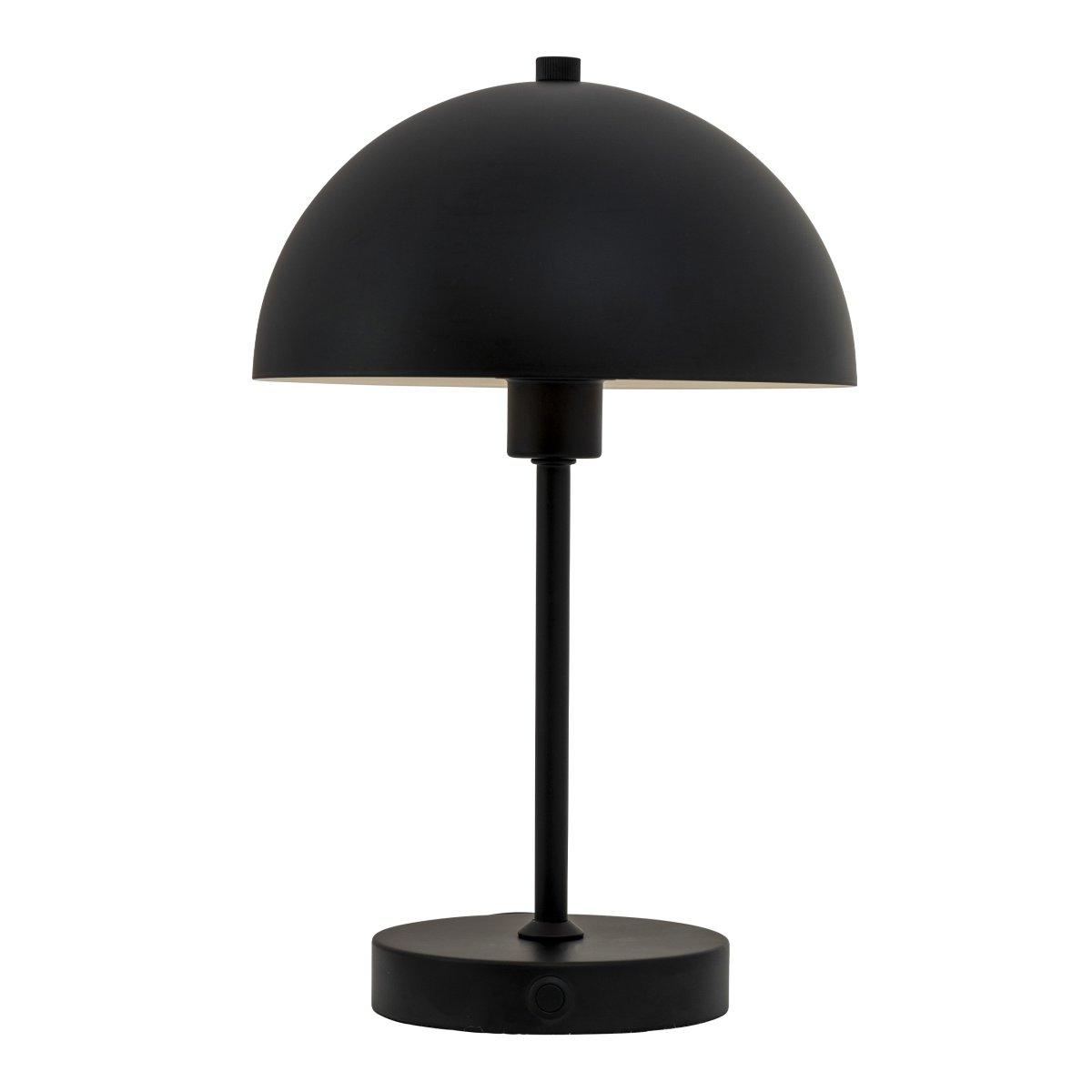Stockholm 30cm Noir portable De Dyberg Larsen - La lampe de table LED Stockholm noire est une lampe rechargeable avec trois niveaux de luminosit&eacute; (100 %, 50 % et 25 %), id&eacute;ale pour une utilisation int&eacute;rieure et ext&eacute;rieure occasionnelle.
