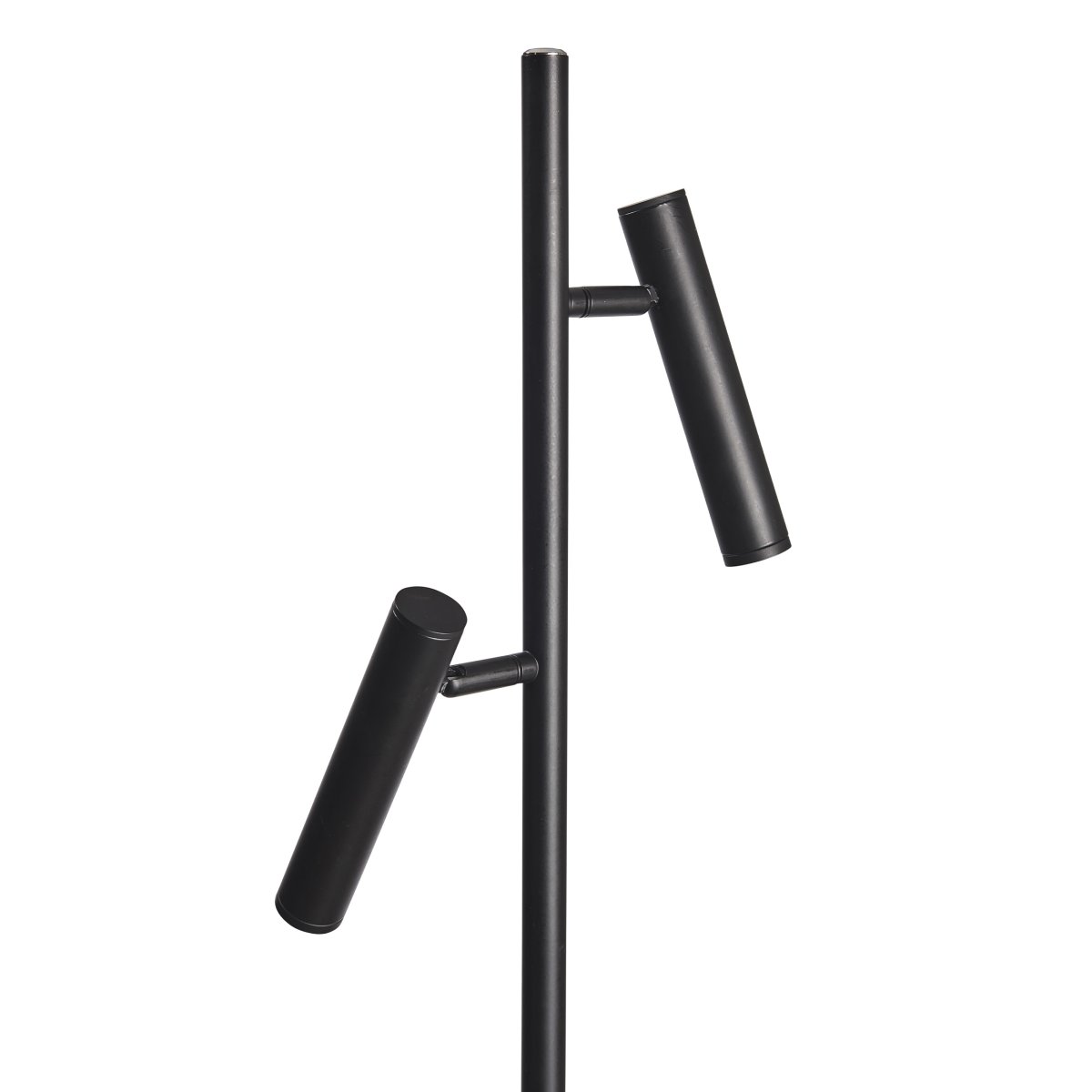 Carlo 2 Noir lampadaire De Dyberg Larsen - Il dispose d'une LED int&eacute;gr&eacute;e et d'un variateur continu contr&ocirc;l&eacute; par un bouton tactile.