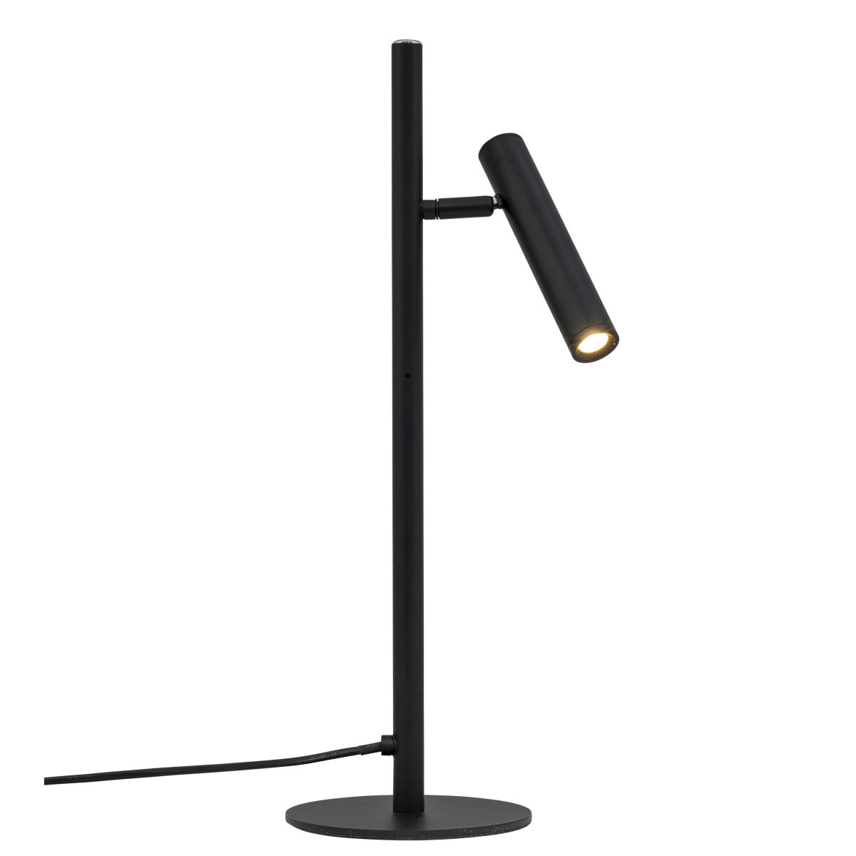 Carlo 48cm Noir lampe de bureau De Dyberg Larsen - La lampe de table Carlo est une lampe LED au design minimaliste et élégant.