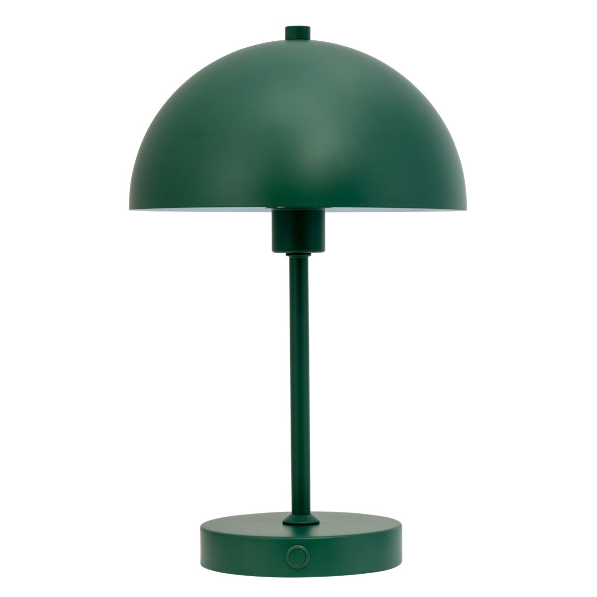 Stockholm 30cm Vert foncé portable De Dyberg Larsen - Lampe de table Stockholm verte &ndash; Une lampe rechargeable avec 3 niveaux de luminosit&eacute; (100 %, 50 % et 25 %) qui offre un &eacute;clairage flexible &agrave; l'int&eacute;rieur comme &agrave; l'ext&eacute;rieur.
