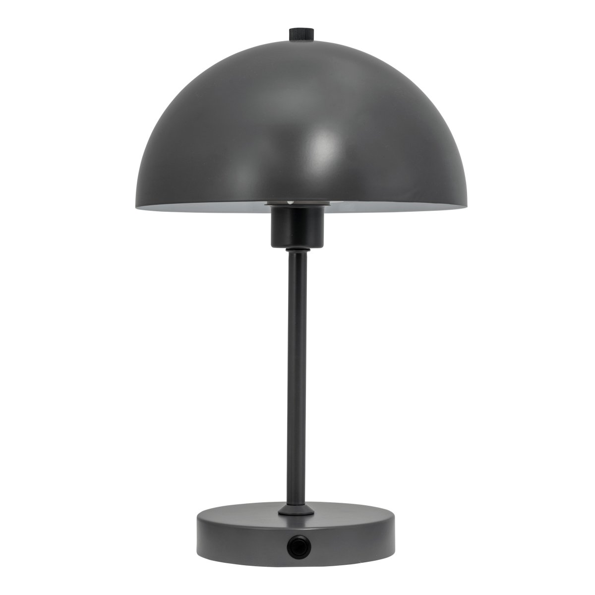 Stockholm 30cm Gris portable De Dyberg Larsen - Lampe de table Stockholm grise &ndash; Une lampe rechargeable avec 3 niveaux de luminosit&eacute; (100 %, 50 % et 25 %) qui offre un &eacute;clairage flexible &agrave; l'int&eacute;rieur comme &agrave; l'ext&eacute;rieur.