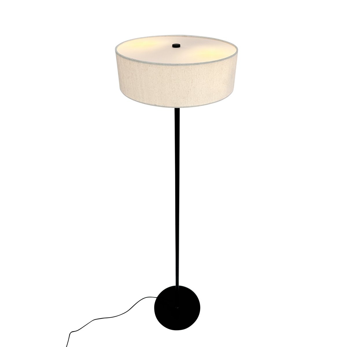 Calix Noir lampadaire De Dyberg Larsen - La base robuste et la forme simple permettent un placement facile dans une variété d'environnements tout en fournissant un éclairage d'ambiance et en servant d'élément de design élégant.