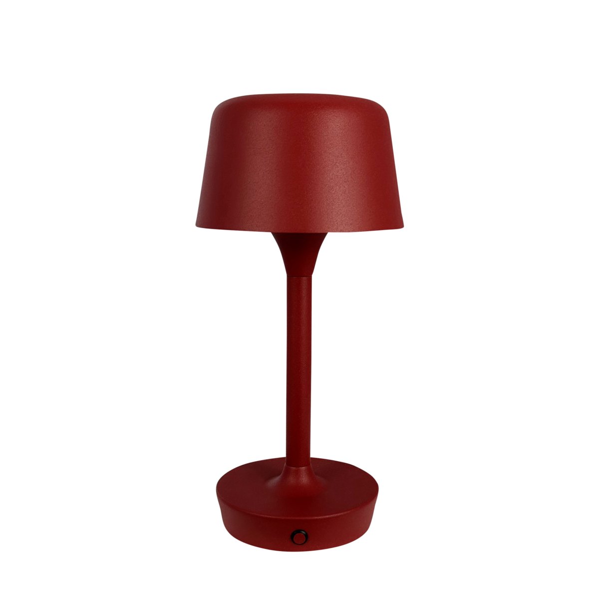 Flow 25cm Rouge foncé portable De Dyberg Larsen - La lampe est sans fil et facile à déplacer, vous pouvez donc la placer n'importe où.