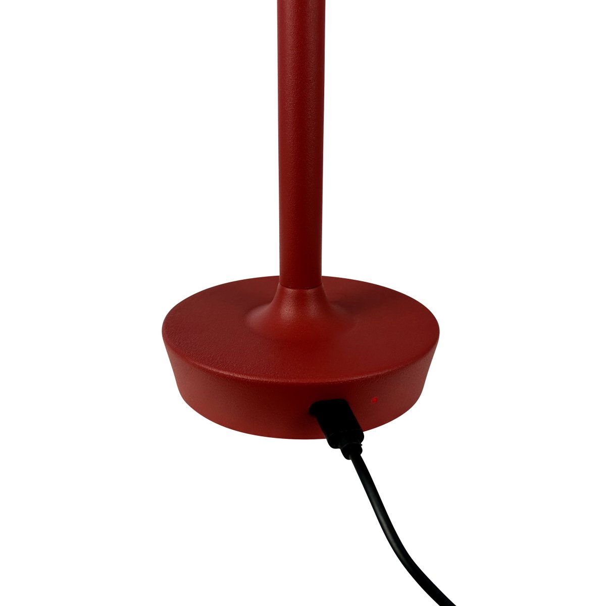 Flow 25cm Rouge foncé portable De Dyberg Larsen - La lampe est sans fil et facile à déplacer, vous pouvez donc la placer n'importe où.